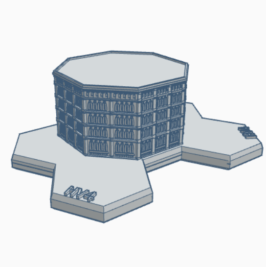 Gothic Building 135 Hex Map Scale HMSG135